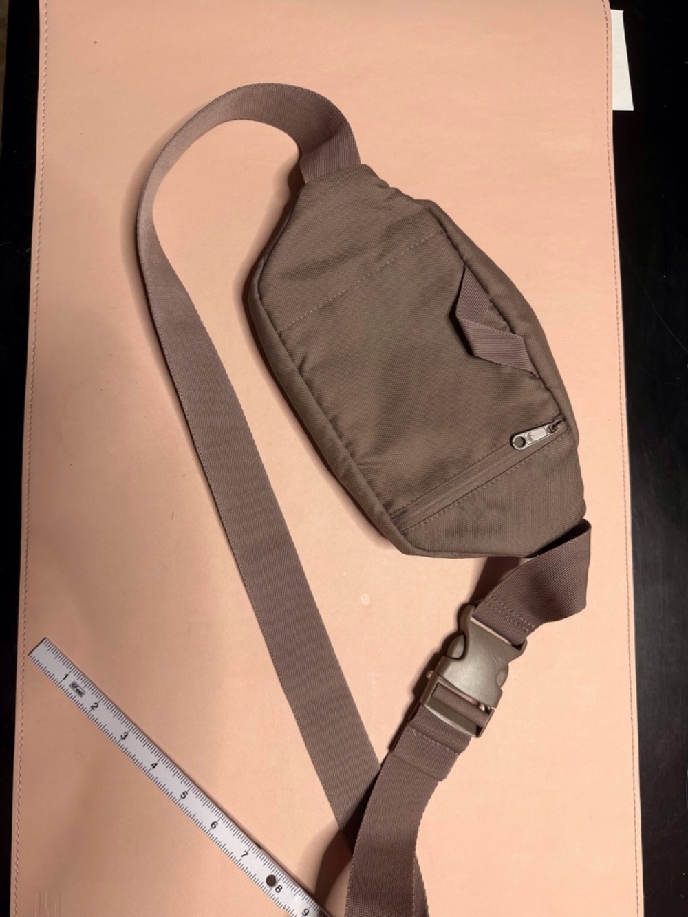 Adidas Brown Crossbody Bag Anti-Theft Money Pocket - Picture 13 of 14
